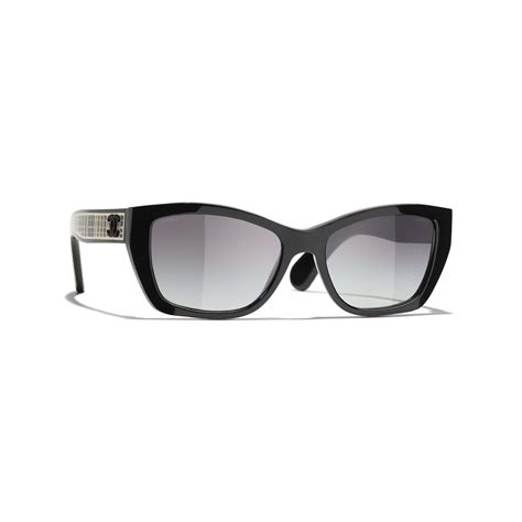 Butterfly Sunglasses Acetate & Metal Black 